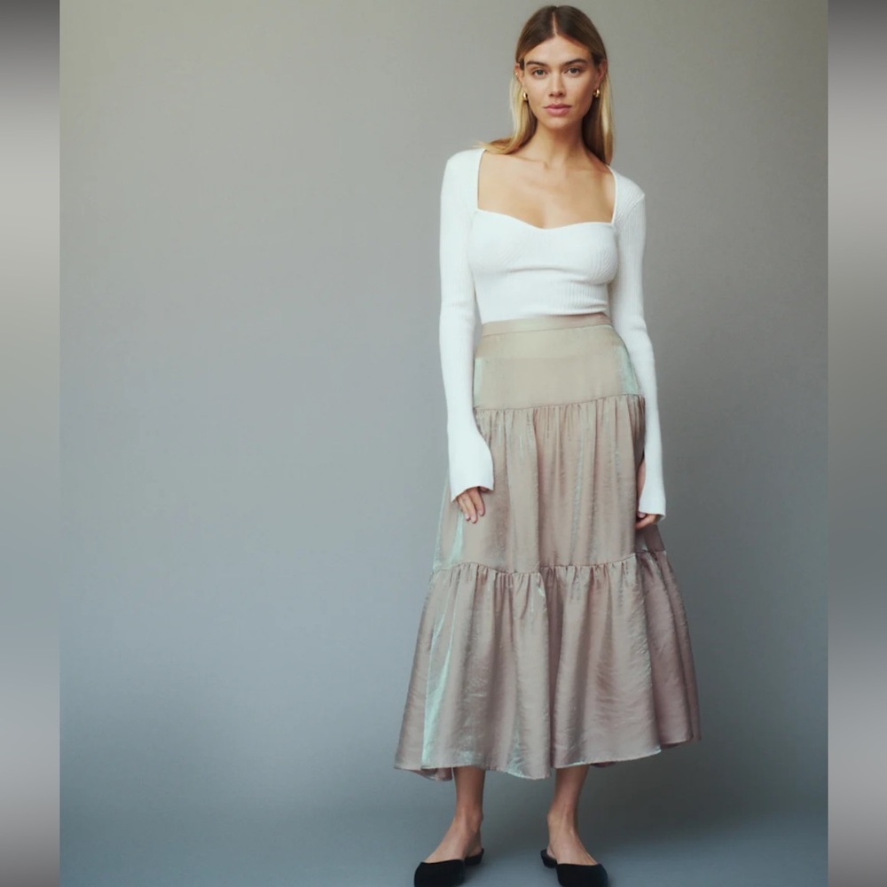 Reformation Adriana Midi Skirt